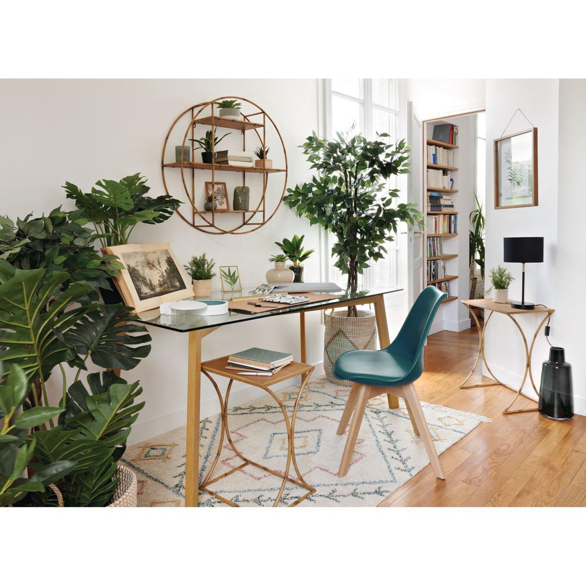 ATMOSPHERA Table à manger Taho pour 6 personnes en verre - Transparente