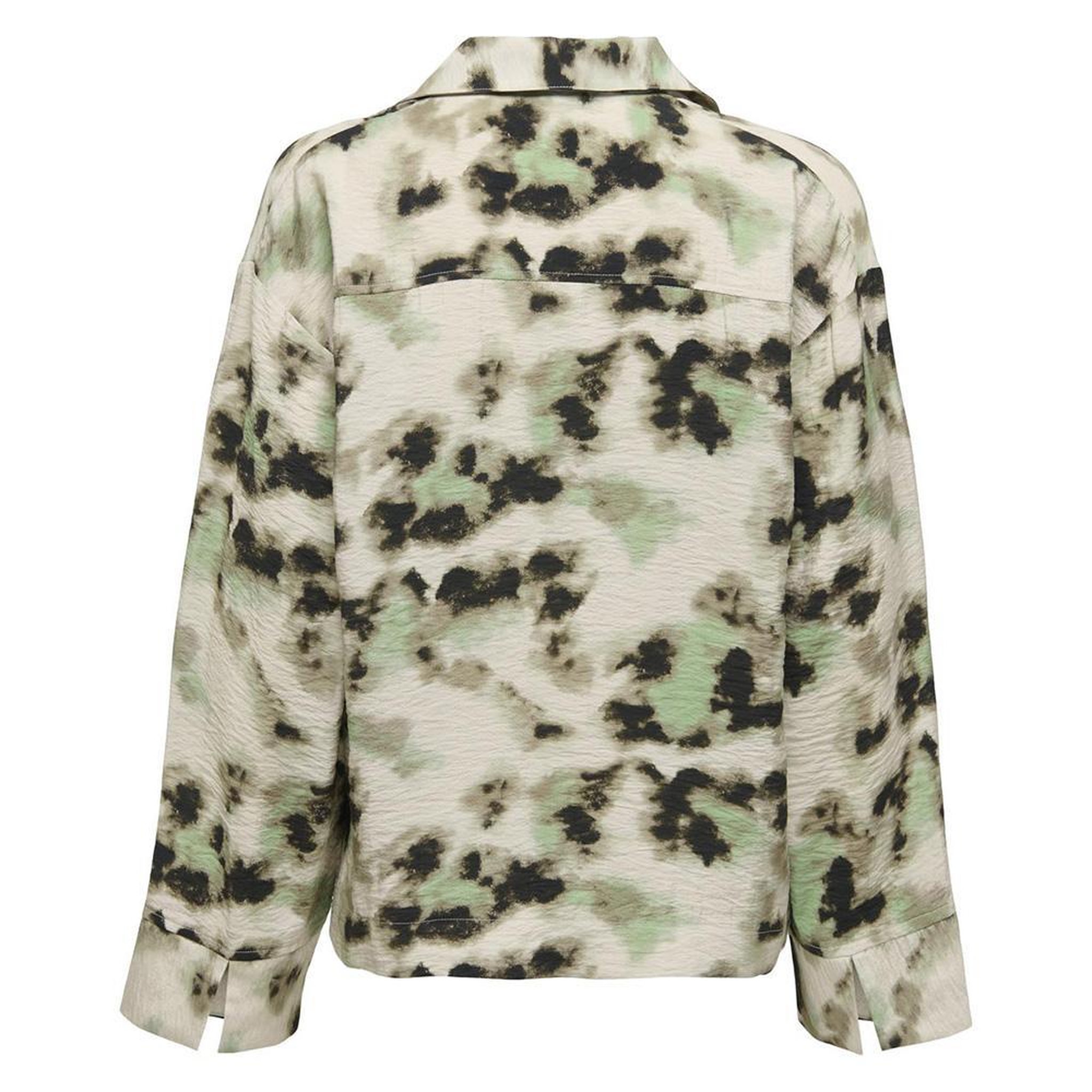 Voir la diapositive 2 : JACQUELINE DE YONG Blouse Beige/Vert/Noir Femme JDY Millie