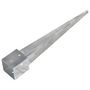 Voir la diapositive 3 : VIDAXL Piquets au sol 2 pcs Argente 12x12x89 cm Acier galvanise