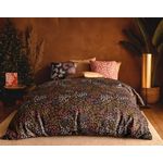 Les Ateliers du Linge Parure de housse de couette 100% coton 57fils onalia. Coloris disponibles : Marron