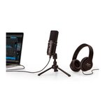 ZOOM Microphone Zoom ZUM 2PMP Pack Microphone Podcast USB avec Casque, trépied et câble