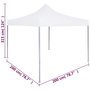 Voir la diapositive 6 : VIDAXL Tente reception pliable professionnelle 2x2 m Acier Blanc