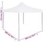 Voir la diapositive 6 : VIDAXL Tente reception pliable professionnelle 2x2 m Acier Blanc