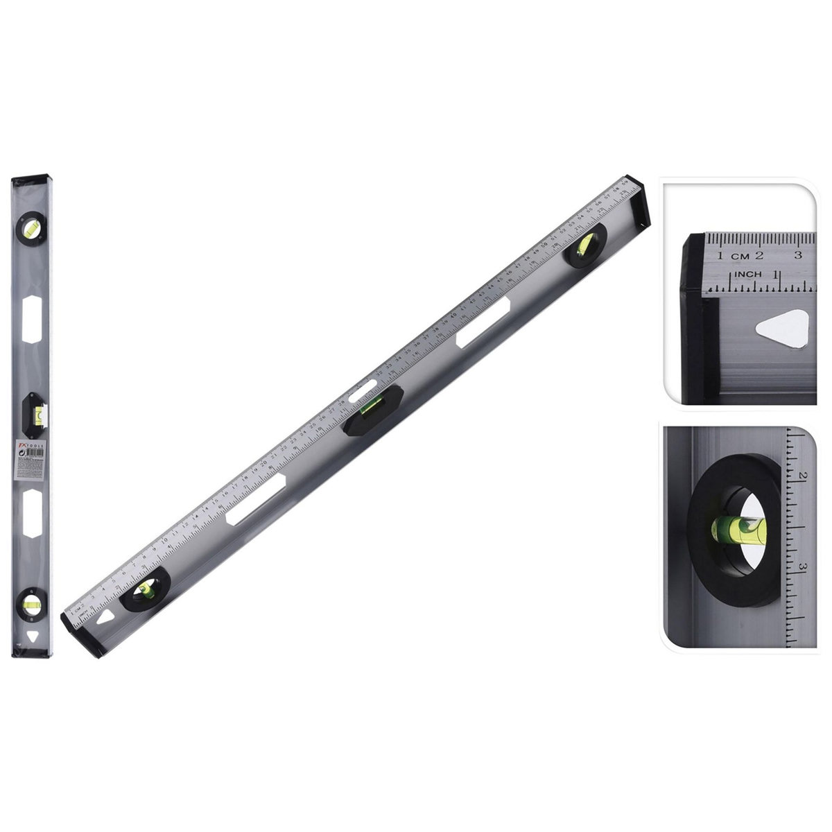 FX TOOLS Niveau à bulle 60 cm en aluminium - FX TOOLS