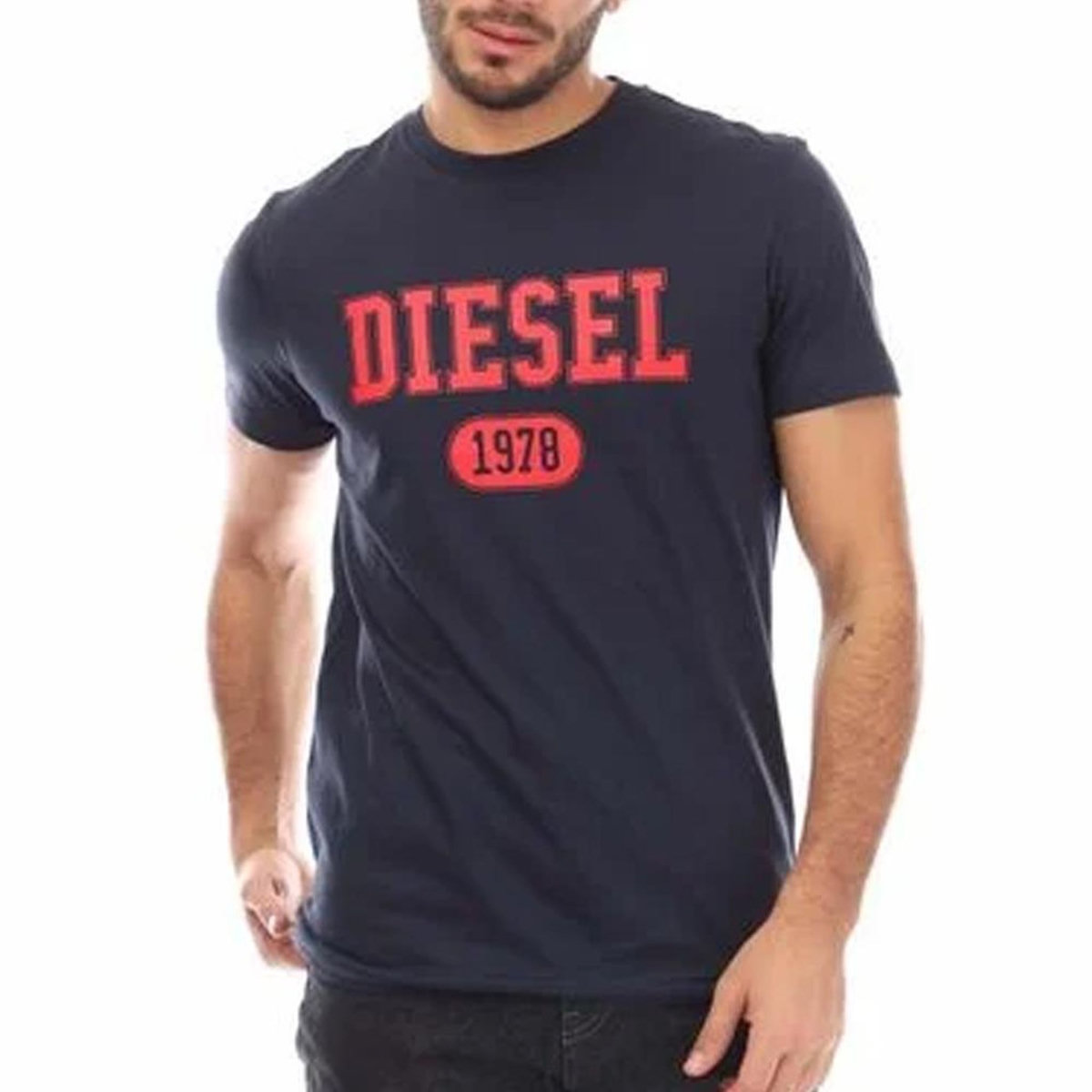 DIESEL T shirt Marine/ Homme Diesel Maglietta