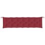 Voir la diapositive 5 : VIDAXL Coussins de banc de jardin lot de 2 rouge bordeaux tissu Oxford