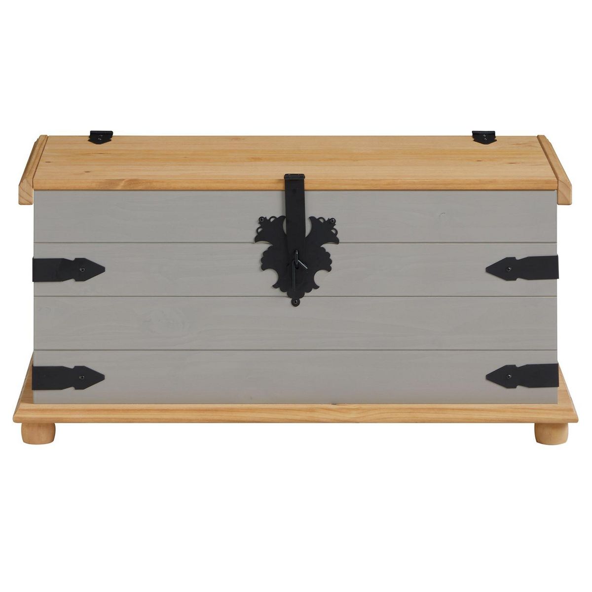 IDIMEX Coffre de rangement en pin TEQUILA style mexicain