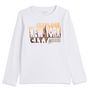Voir la diapositive 1 : INEXTENSO T-shirt manches longues blanc garçon en coton 
