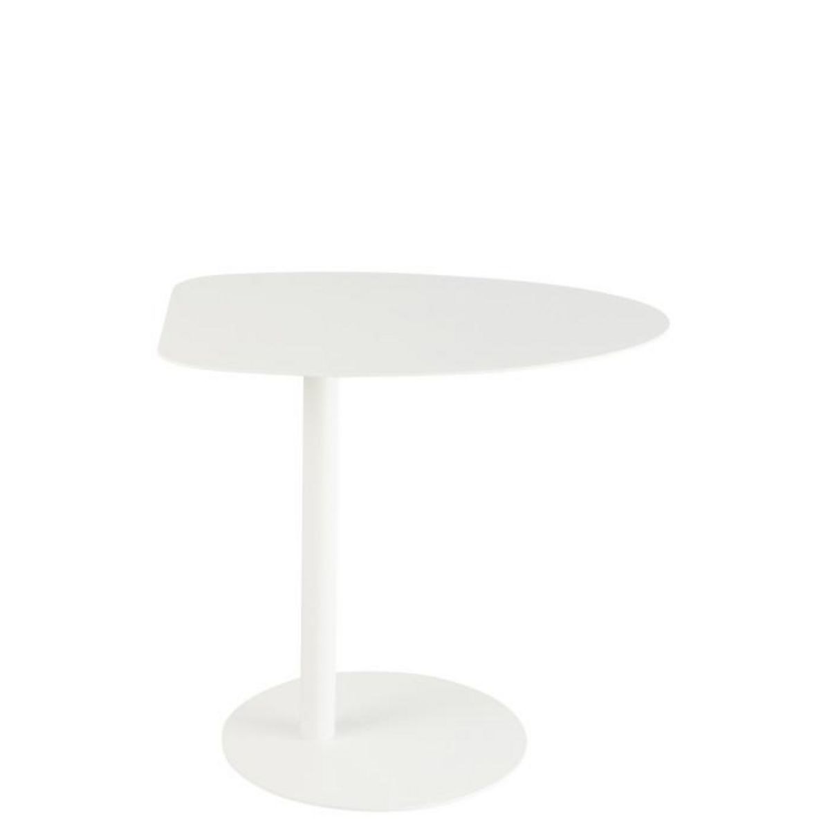 Paris Prix Table d'Appoint en Métal  Ice  55cm Blanc