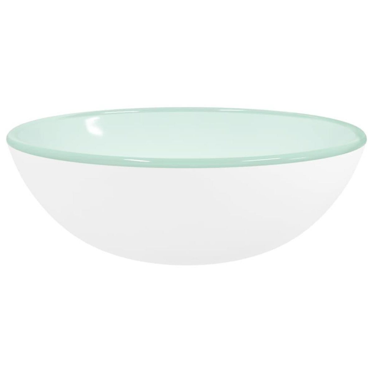 VIDAXL Lavabo Verre trempe 35x12 cm Blanc