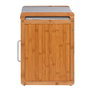 Voir la diapositive 4 : Wenko Banc armoire de salle de bain en bambou Bahari - L. 50 x H. 45 cm - Gris