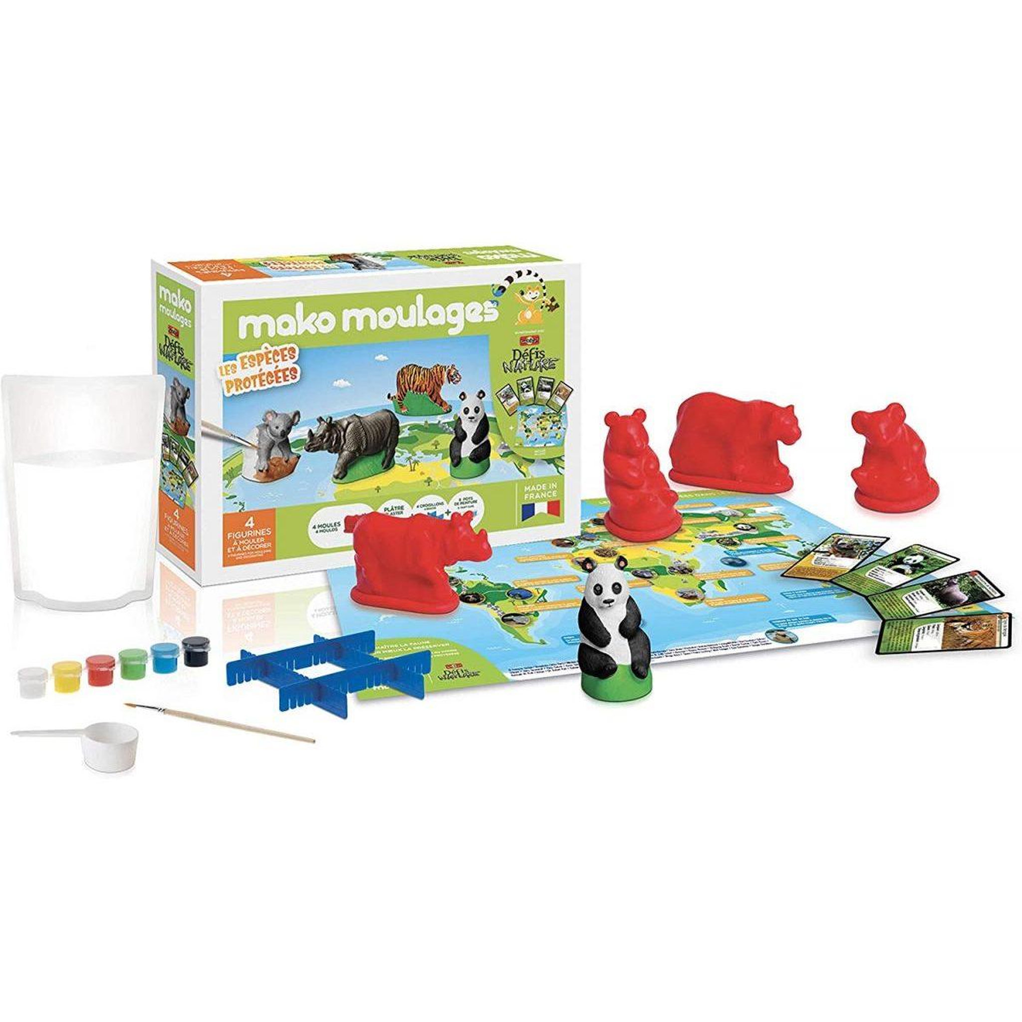 Mako Creations Les especes protegees coffret 6 moules