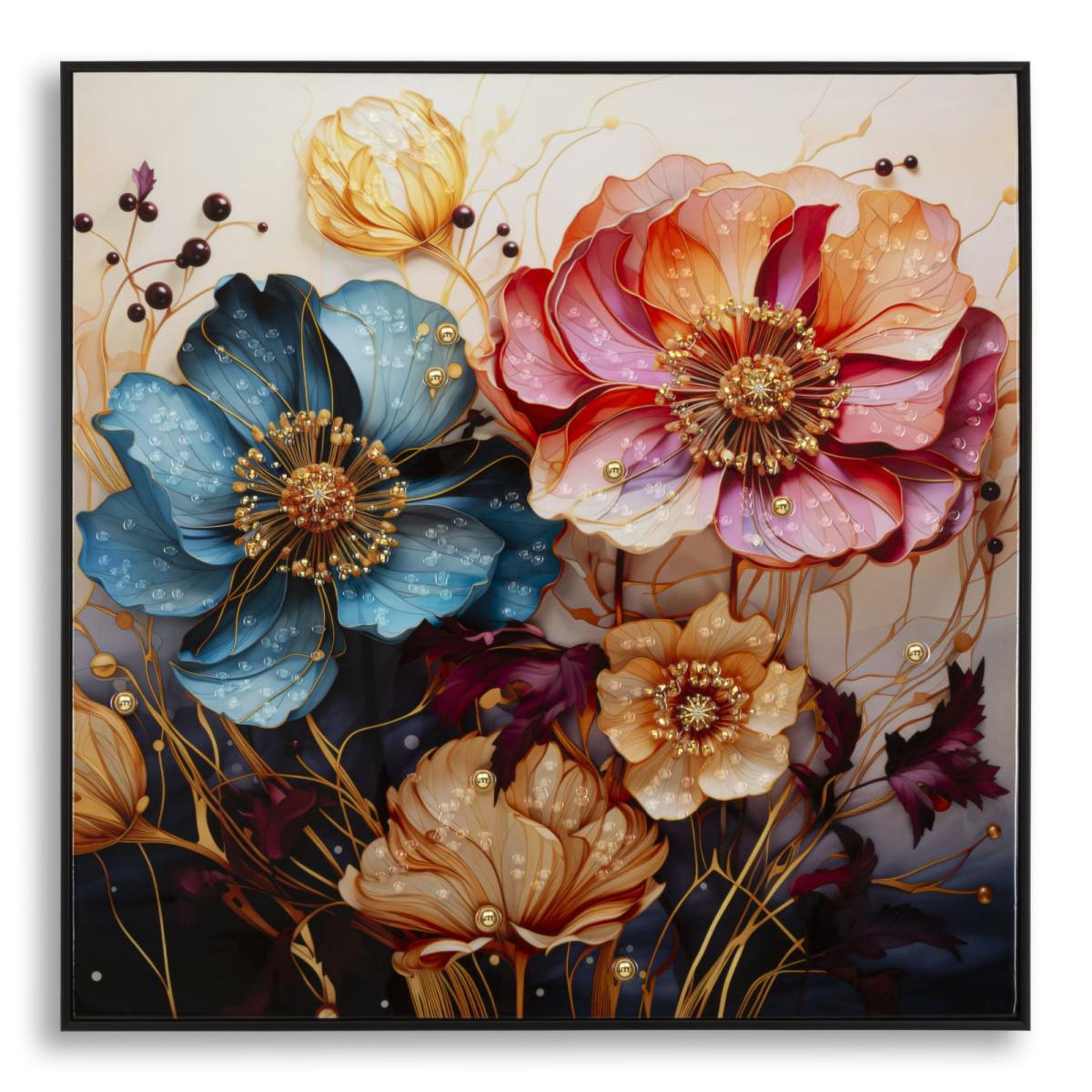 Paris Prix Tableau imprimé déco  narcy  82x82cm multicolore