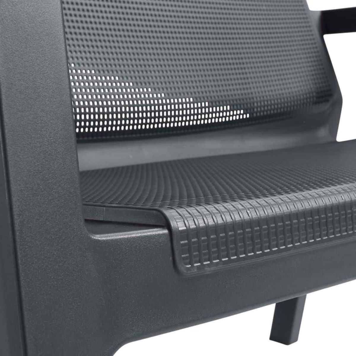 Keter Keter Ensemble de meubles de balcon Emily Graphite