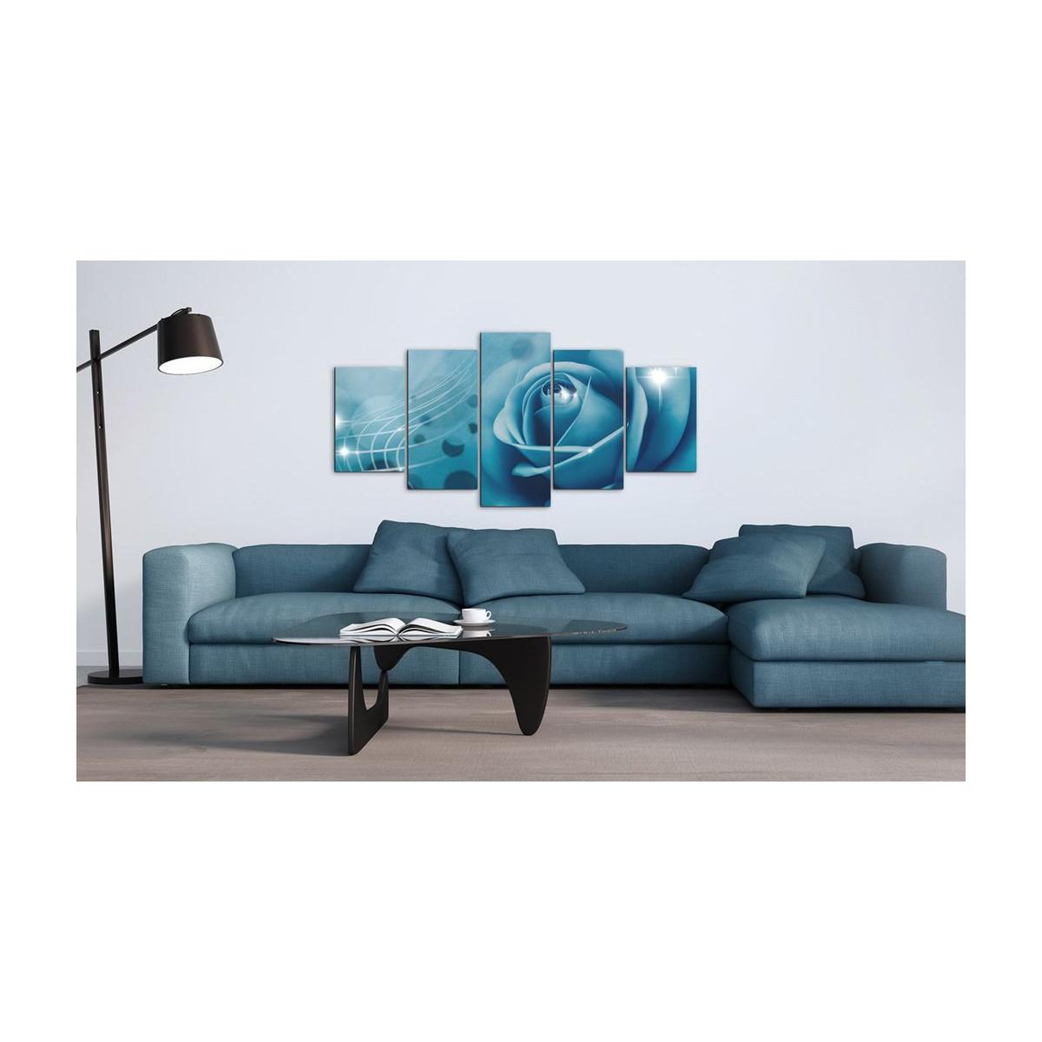 Voir la diapositive 2 : Paris Prix Tableau Imprimé  Beauté Bleue