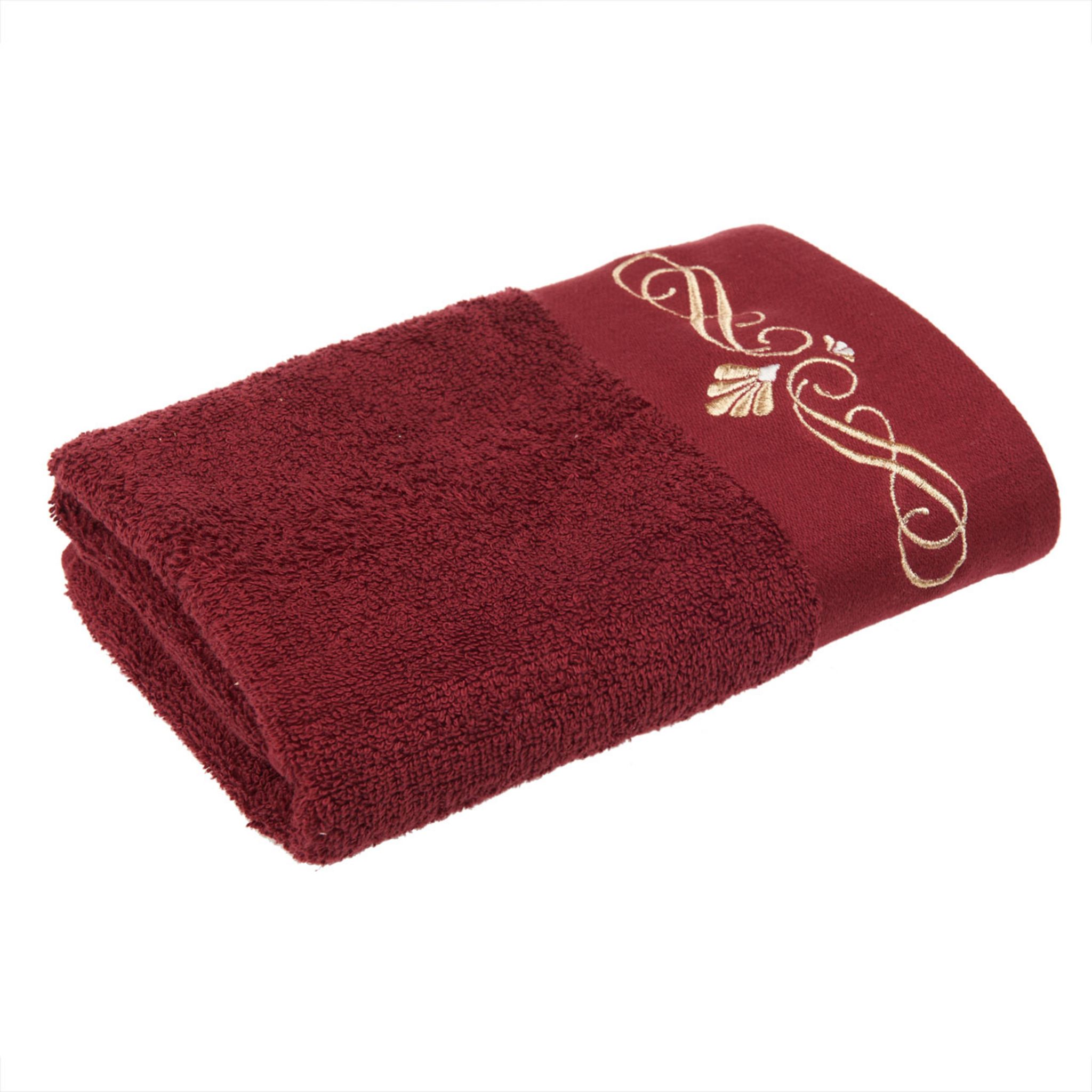 Serviette En Coton égyptien Luxueux à Rayures | WHITE