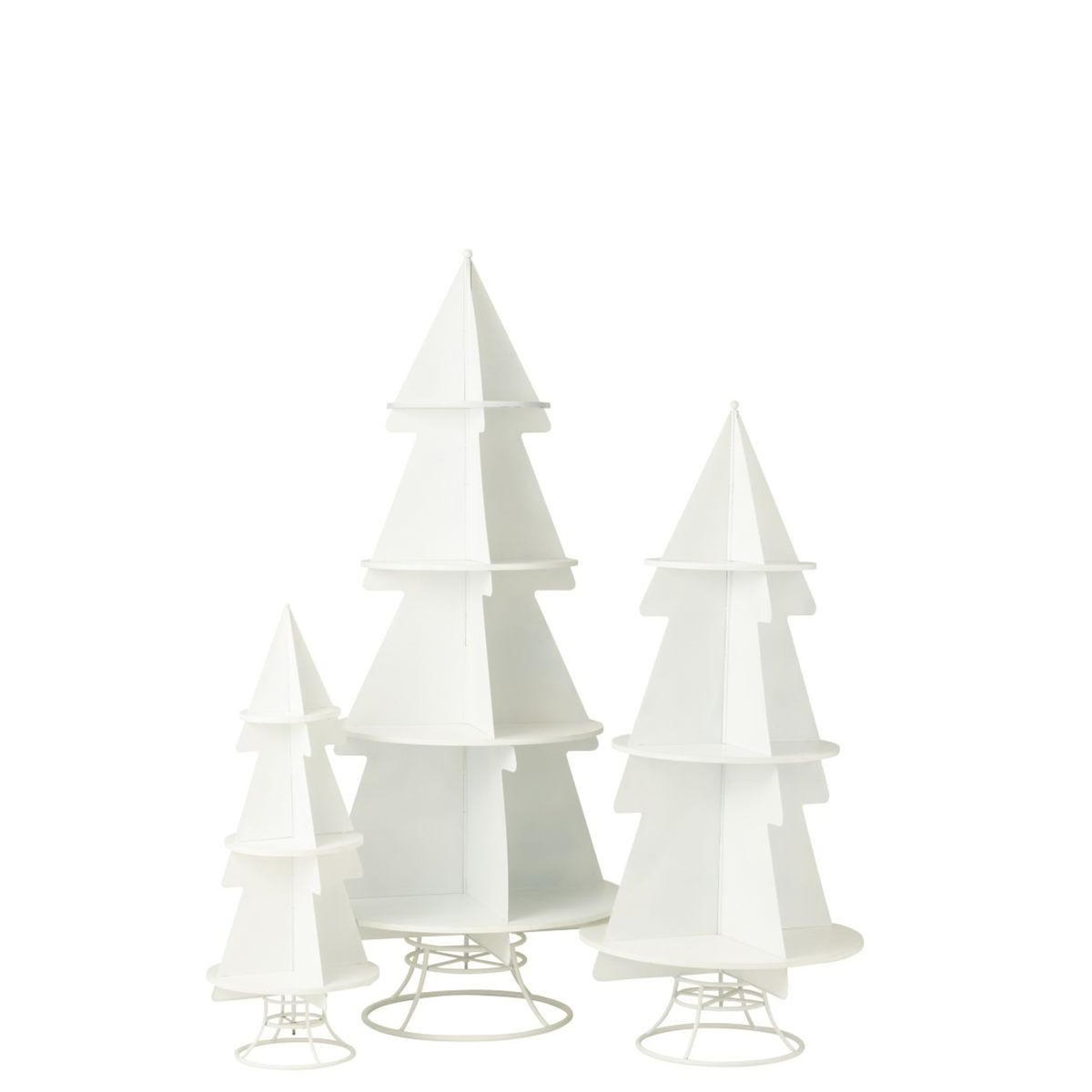 Paris Prix Étagère Sapin 3 Niveaux  Xmas  170cm Blanc