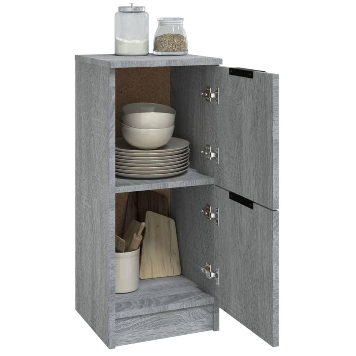 VIDAXL Buffet Sonoma gris 30x30x70 cm Bois d'ingenierie
