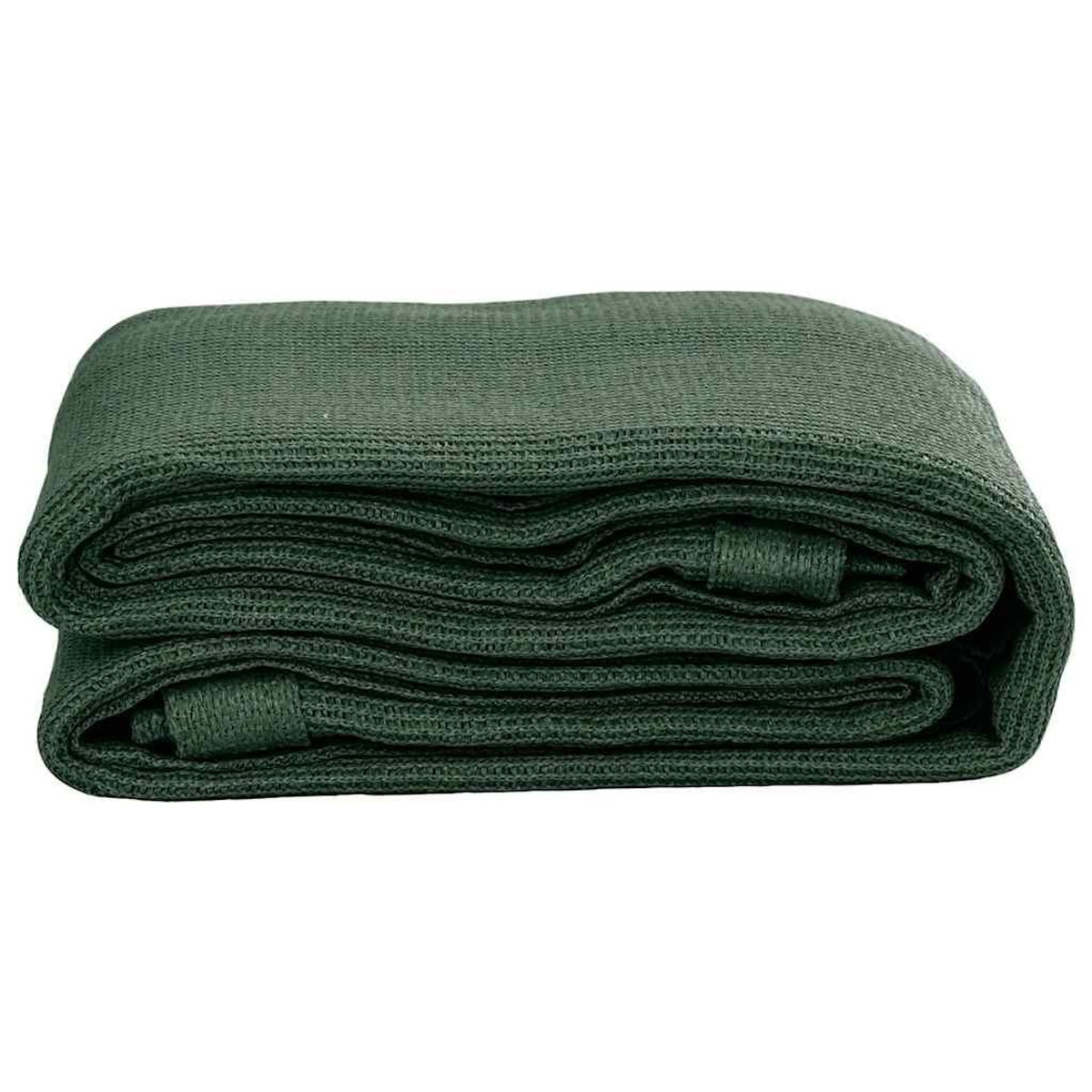 VIDAXL Tapis de tente 250x250 cm Vert fonce