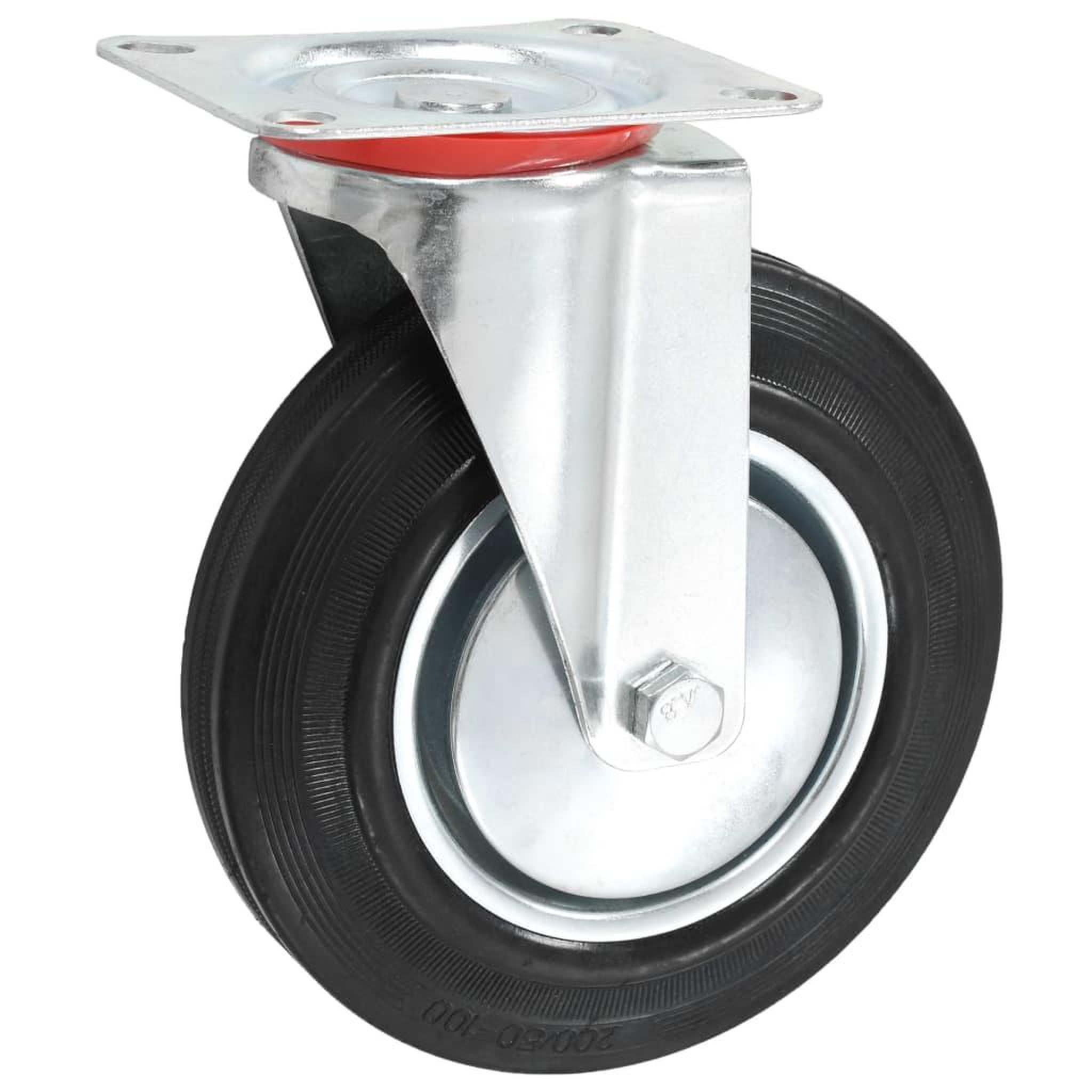 Voir la diapositive 3 : VIDAXL Roulettes pivotantes 4 pcs 200 mm