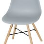 No name Chaise scandinave Jena gris clair