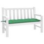 Voir la diapositive 3 : VIDAXL Coussin de banc de jardin vert 120x50x7 cm tissu oxford