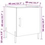 Voir la diapositive 6 : VIDAXL Tables de chevet 2 pcs blanc brillant 40x40x50 cm