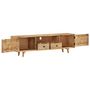 Voir la diapositive 3 : VIDAXL Meuble TV 140x30x40 cm Bois de manguier massif