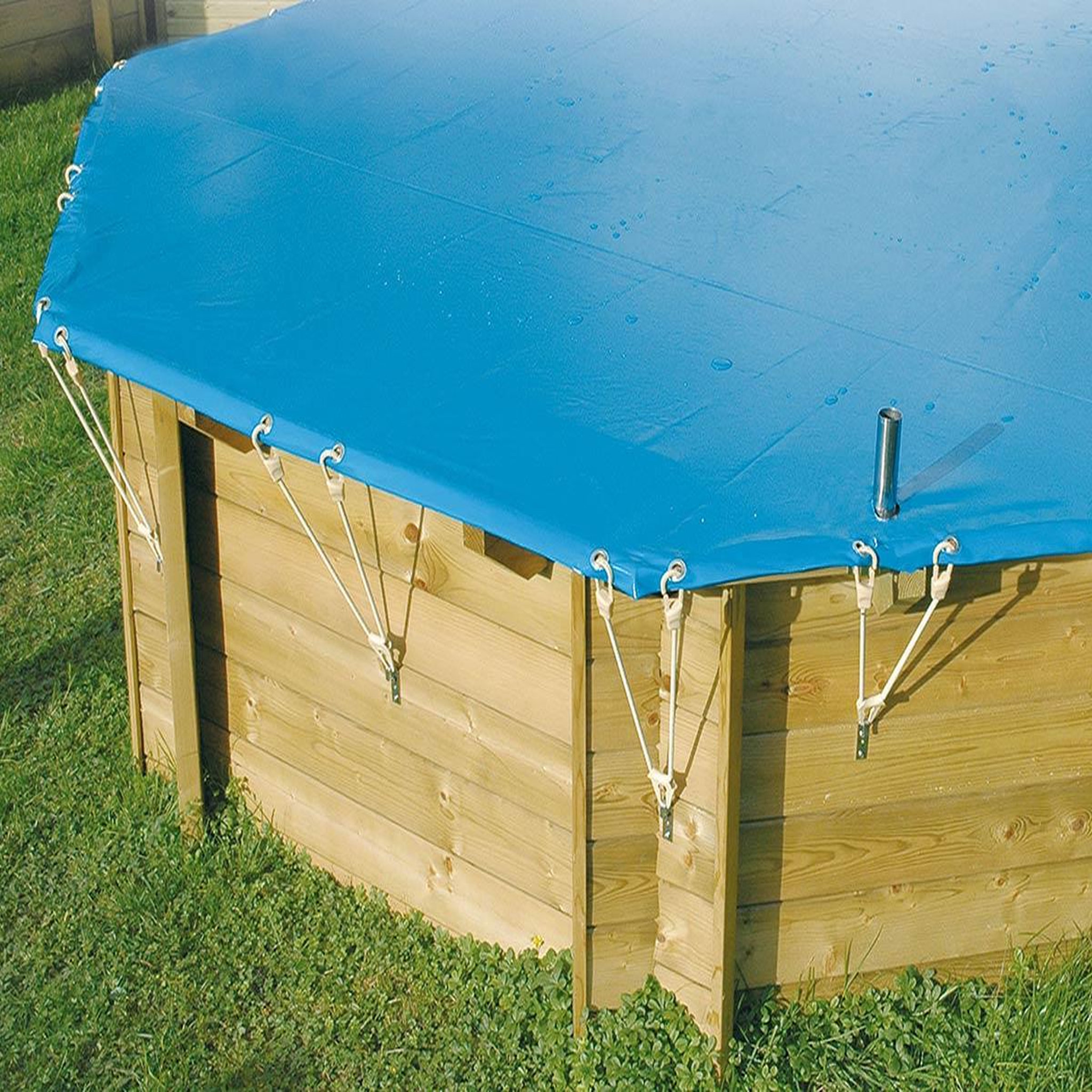 Ubbink Bâche hiver pour piscine bois Azura 4,00 x 2,00 m - Ubbink