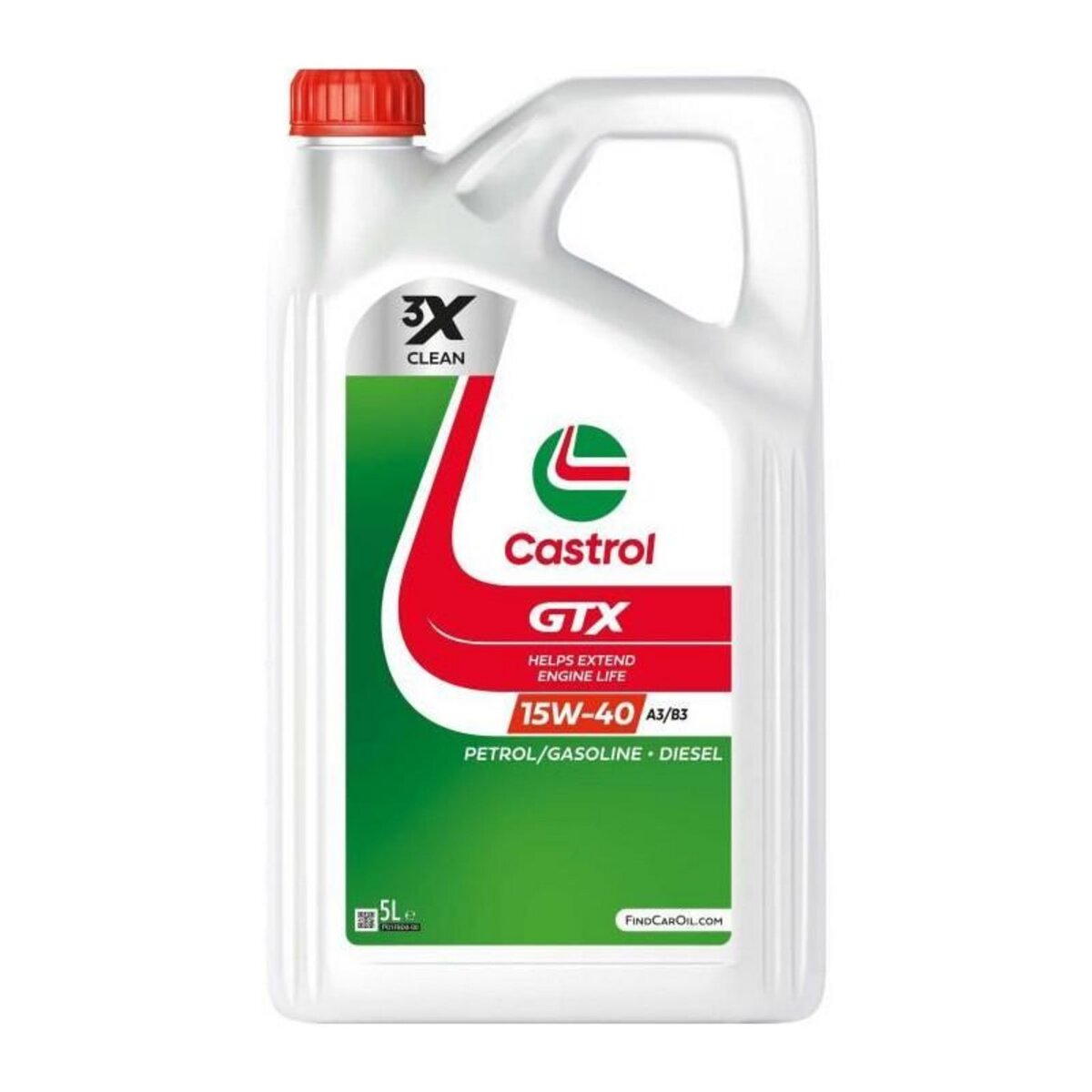 CASTROL Huile moteur - CASTROL - GTX 15W-40 A3/B3 - 5L