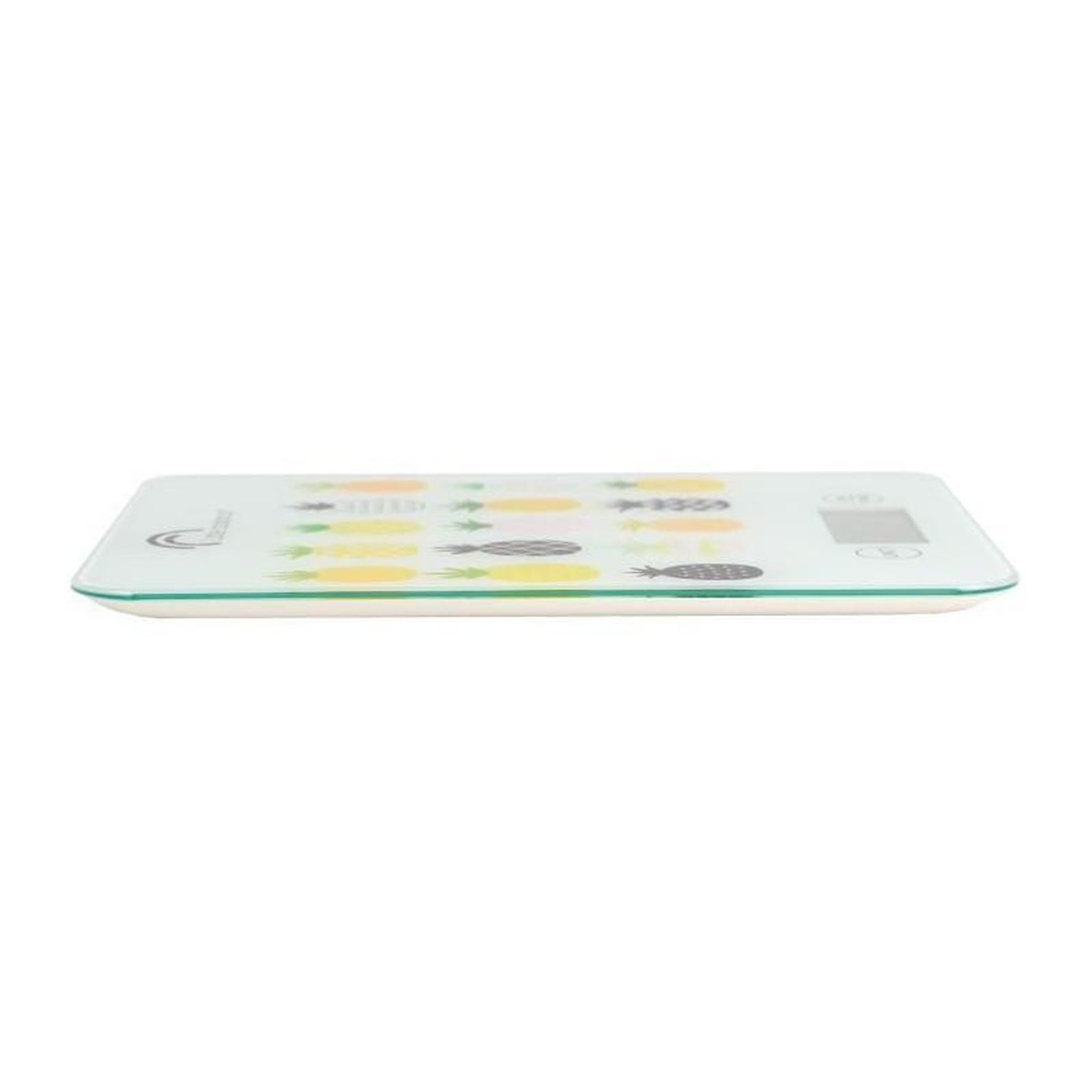 Voir la diapositive 2 : LITTLE BALANCE LITTLE BALANCE Balance de cuisine electronique 8341 Slim - 5 kg / 1 g - Plateau en verre trempe - Extra-plate - BD Ananas