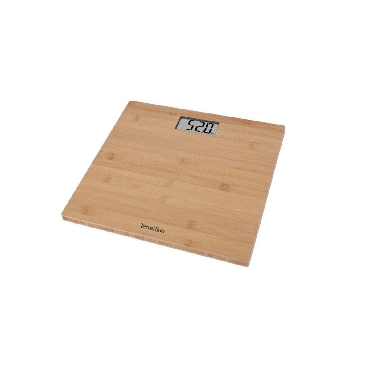 Terraillon Pèse-personne électronique 150kg/100g bamboo - BAMBOOSCALE