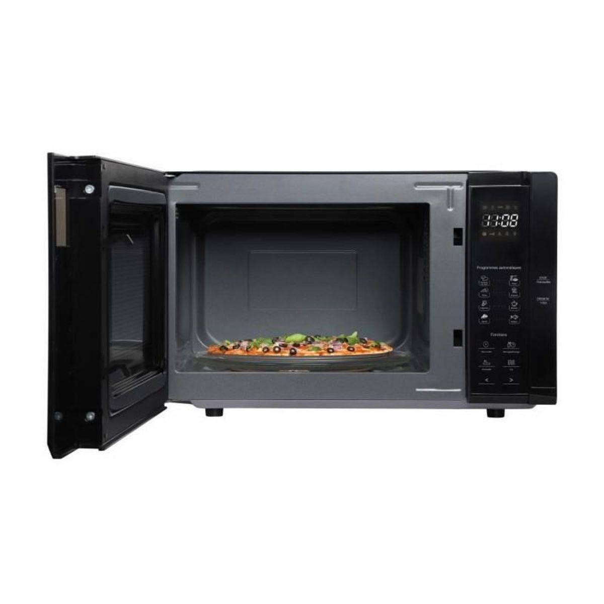 CONTINENTAL EDISON Micro-ondes - CONTINENTAL EDISON - CEMO23BG - Gril - Noir - 1280 W - L48 x H29,3 x P33,7 cm - 23 L