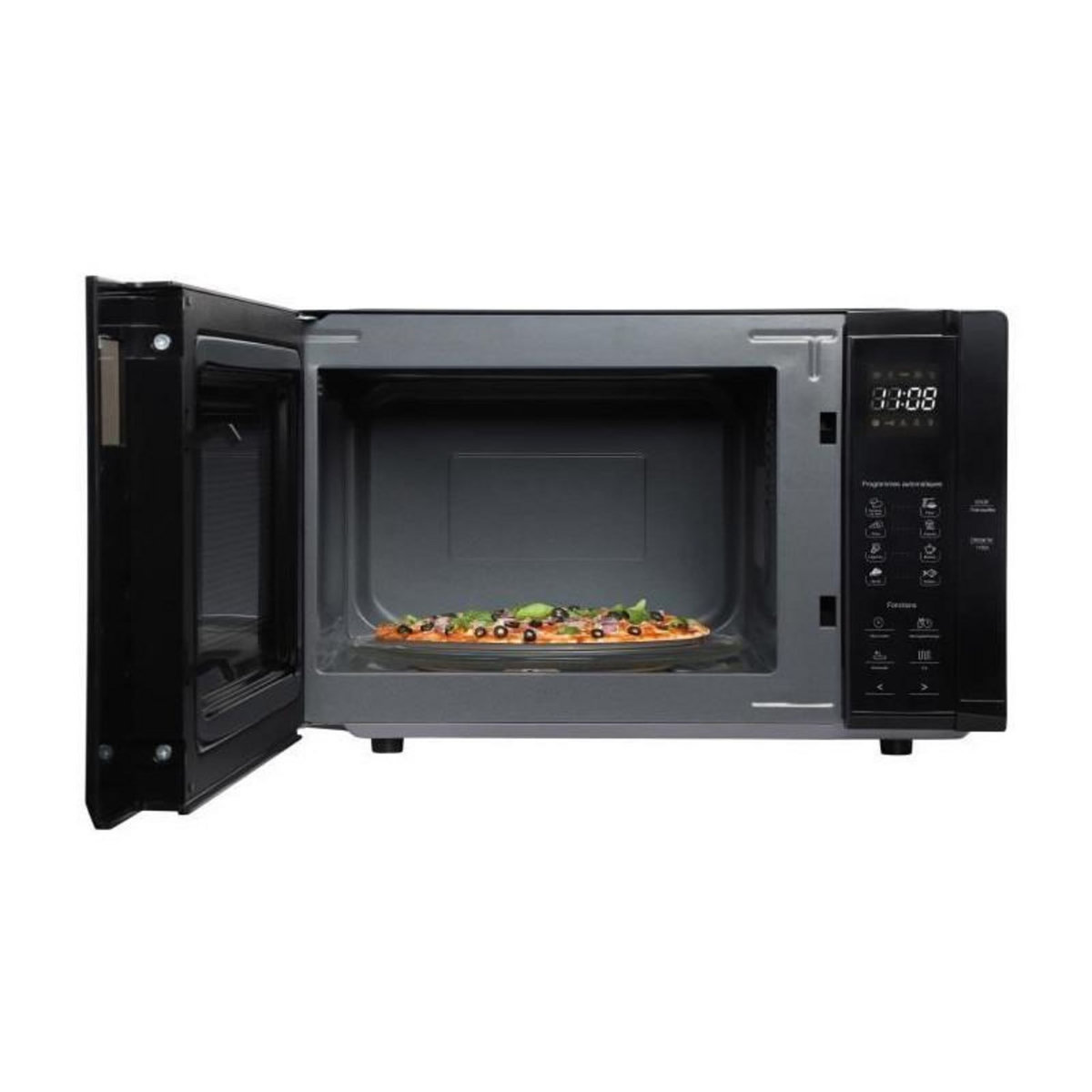 CONTINENTAL EDISON Micro-ondes - CONTINENTAL EDISON - CEMO23BG - Gril - Noir - 1280 W - L48 x H29,3 x P33,7 cm - 23 L