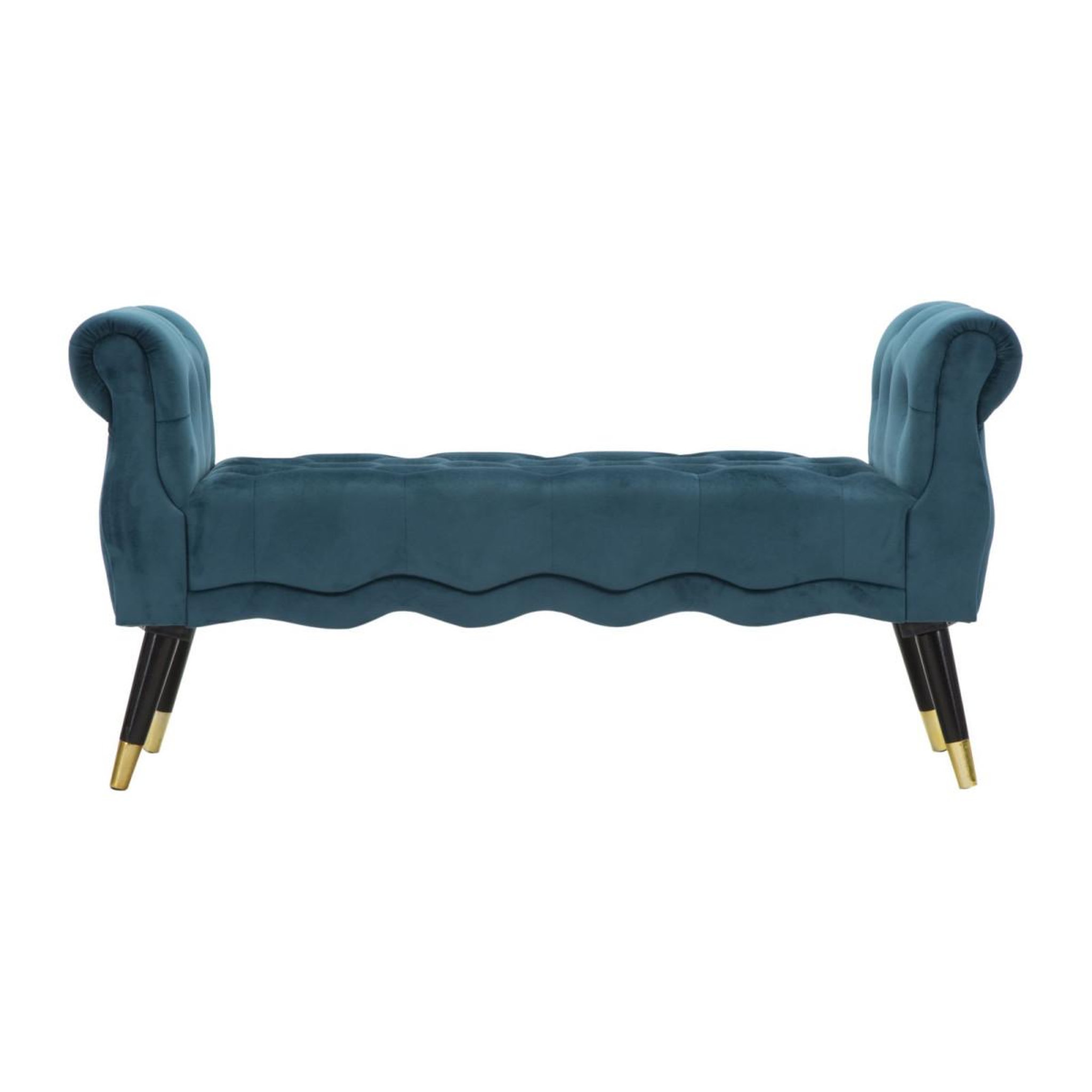 Voir la diapositive 2 : Paris Prix Banquette en velours  paris  120cm bleu