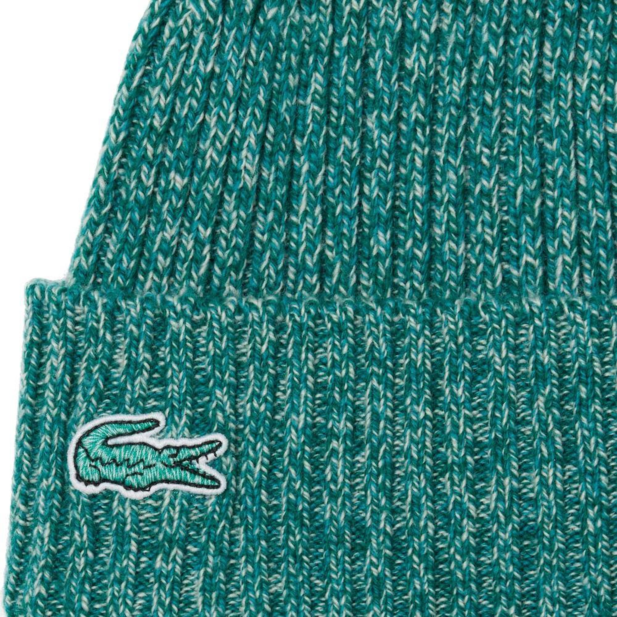Voir la diapositive 2 : Lacoste Bonnet Vert Mixte Lacoste Rib