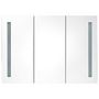 Voir la diapositive 3 : VIDAXL Armoire de salle de bain a miroir LED 89x14x62 cm chene