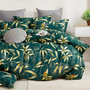 Voir la diapositive 2 : Home collection Parure housse de couette 100 % percale de coton 80 fils Bambusia