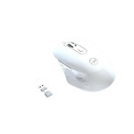 Mobility Lab Souris sans fil - MOBILITY LAB - Omega - Bluetooth et récepteur 2,4GHz - Blanc - Clics silencieux - Précision réglable