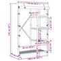 Voir la diapositive 6 : VIDAXL Garde-robe 110x45x170 cm bambou