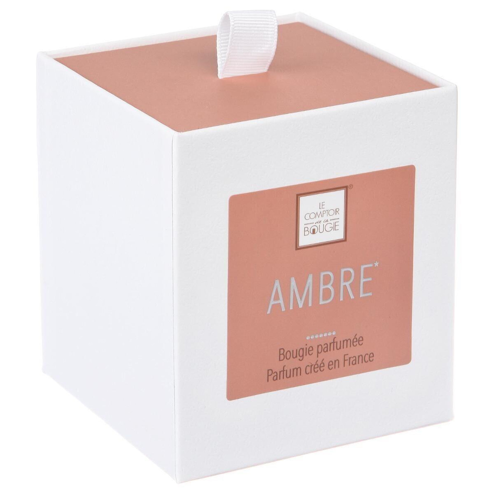 Voir la diapositive 2 : COMPTOIR DE LA BOUGIE Bougie parfumée  elea  190g ambre