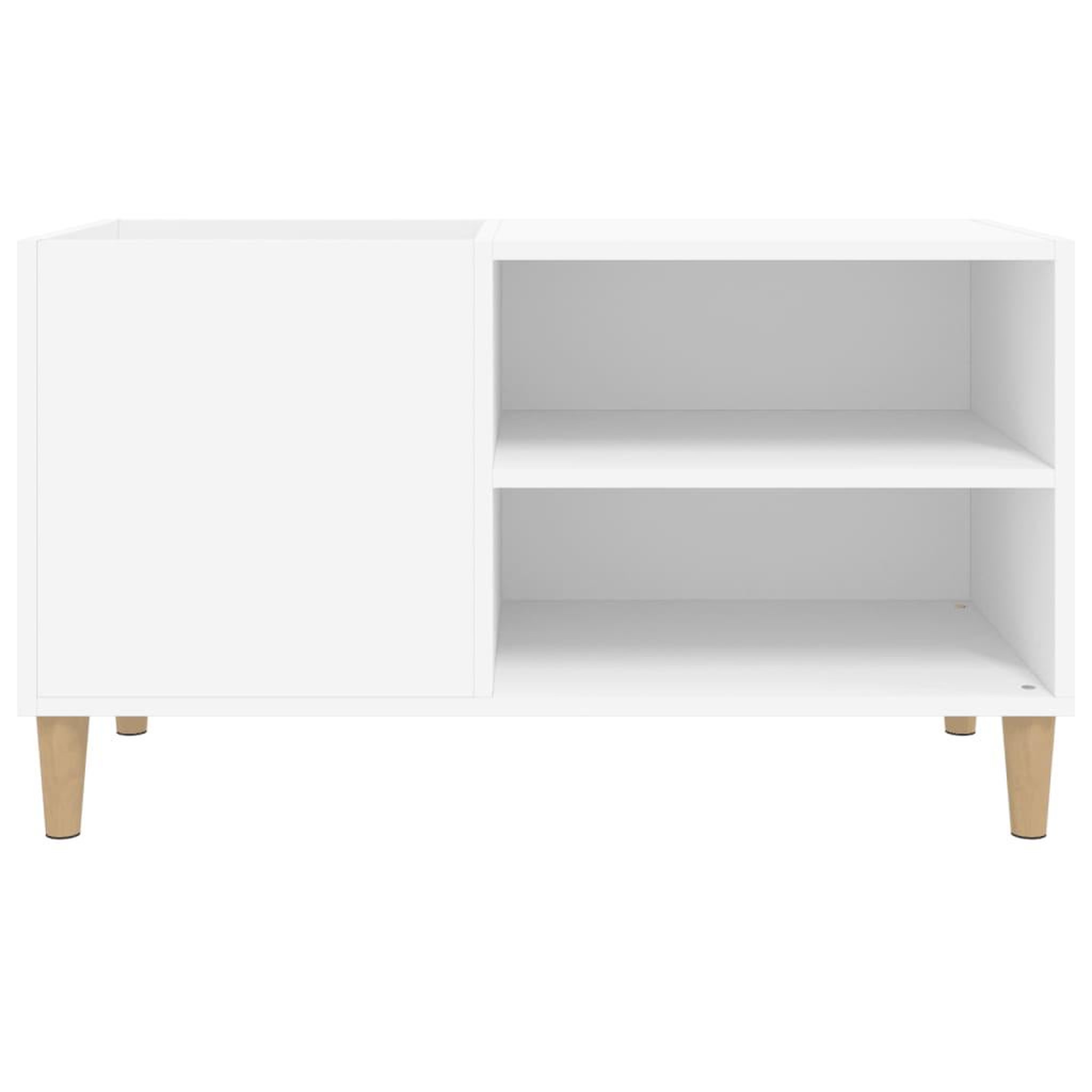 Voir la diapositive 5 : VIDAXL Armoire a disques blanc 84,5x38x48 cm bois d'ingenierie