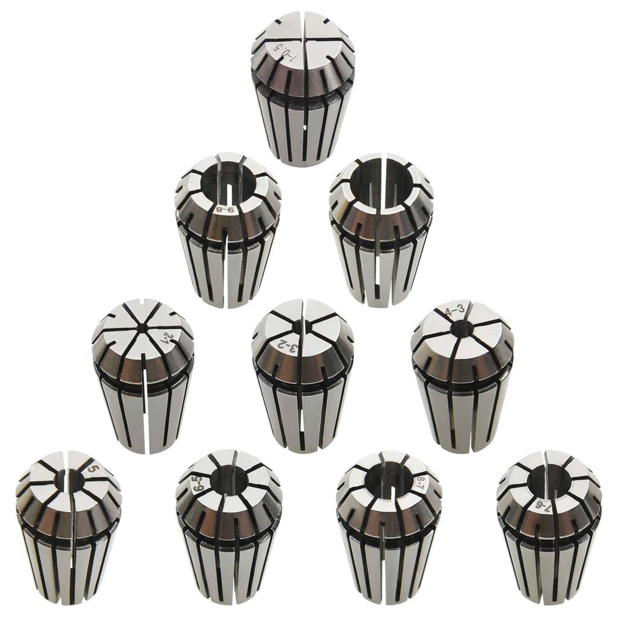 Voir la diapositive 2 : VIDAXL Douilles de serrage ER16 10 pcs Ensemble d'outils de tournage