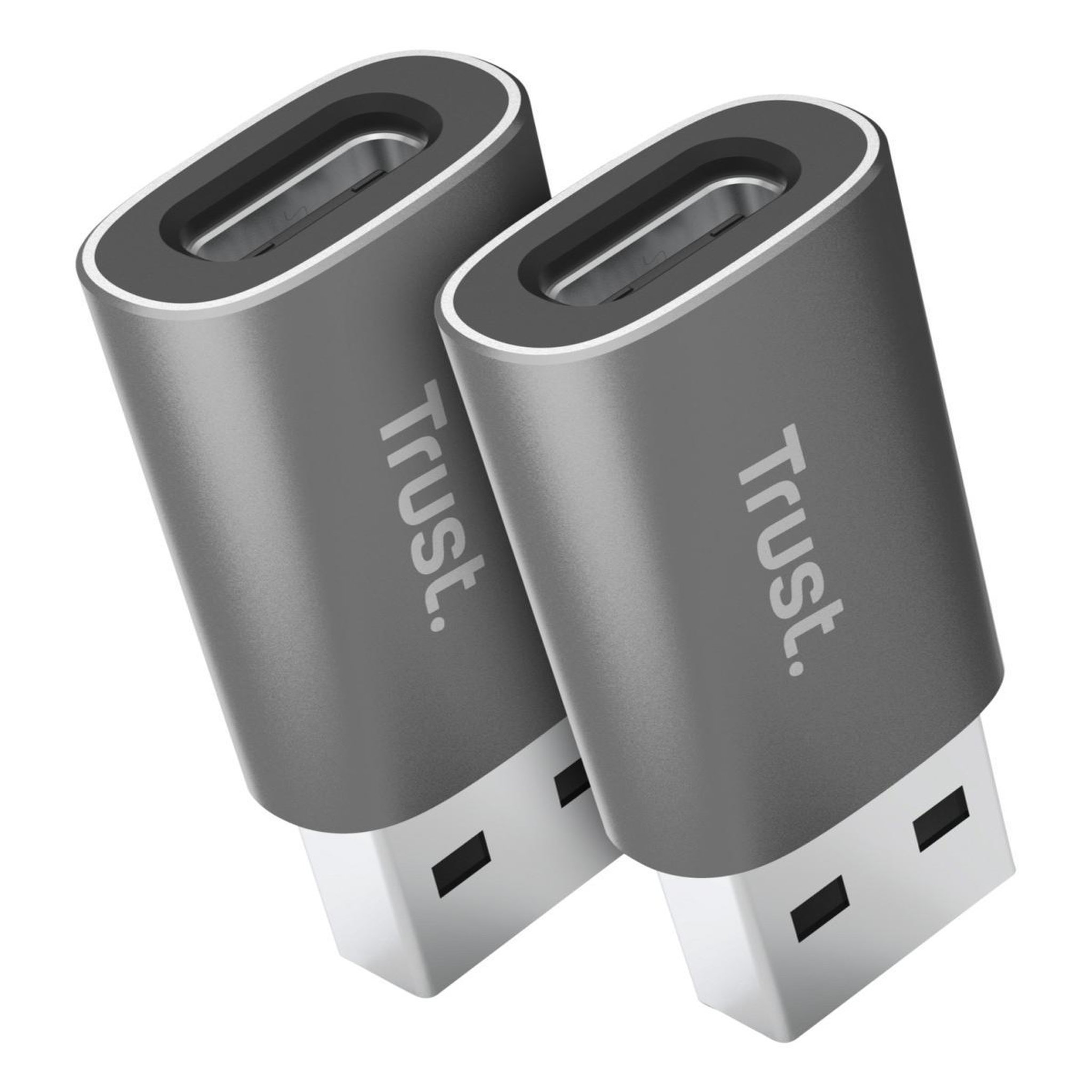 Voir la diapositive 3 : Trust Trust calyx usb type-c usb type-a gris