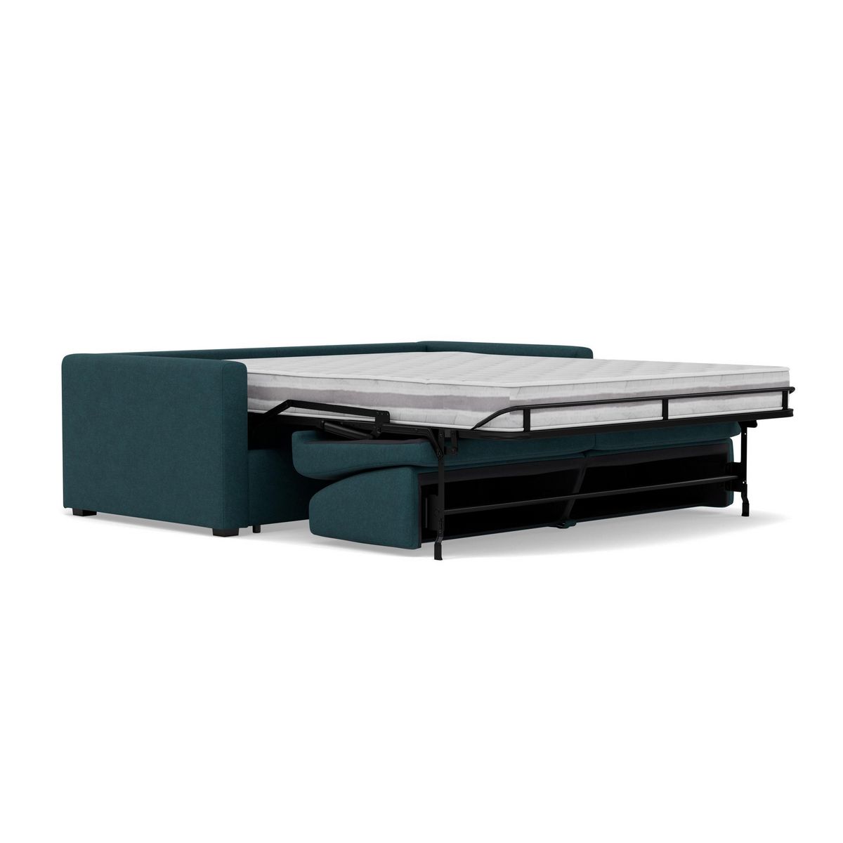 BEST MOBILIER Julia - canapé 3 places convertible express couchage quotidien 140 cm matelas 18 cm en tissu