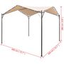 Voir la diapositive 6 : VIDAXL Chapiteau tente 4 x 4 m Beige Acier