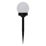 ATMOSPHERA Lot de 4 Balises Solaires  Tea  34cm Noir & Blanc