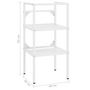 Voir la diapositive 6 : VIDAXL Cadre de lavabo de salle de bain Blanc 40x38x83 cm Fer