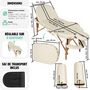 Voir la diapositive 6 : tectake Table de massage portable pliante à 3 zones confortable Largeur 70 cm et rembourrage 5 cm beige