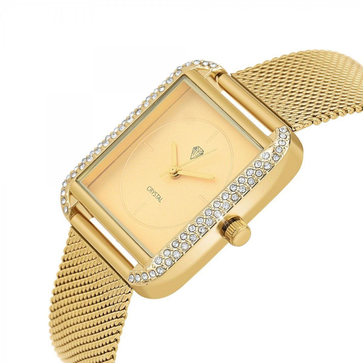 SC CRYSTAL Montre Marwa SC Crystal ornée de 72 Cristaux scintillants